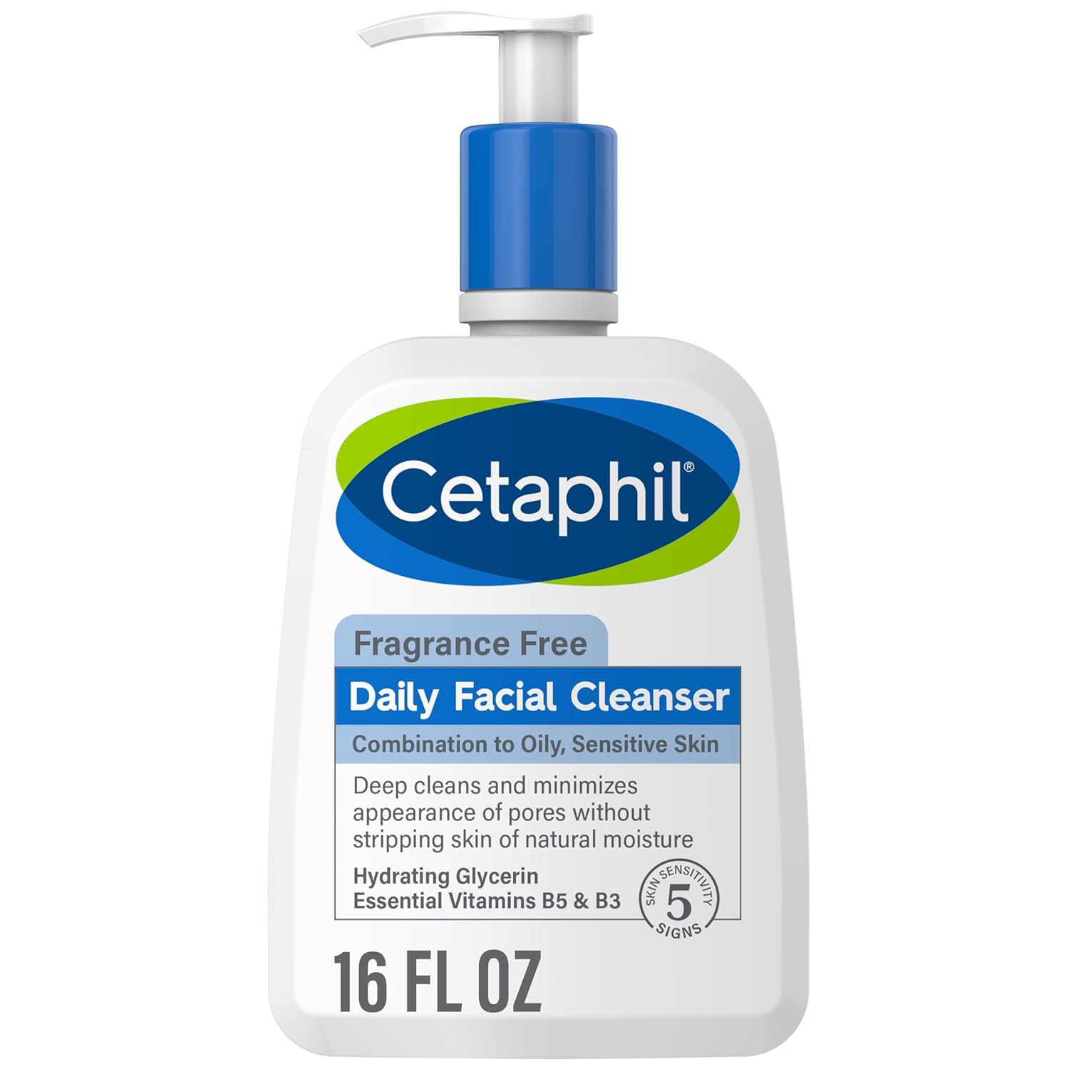 Cetaphi Limpiador facial diario para pieles sensibles