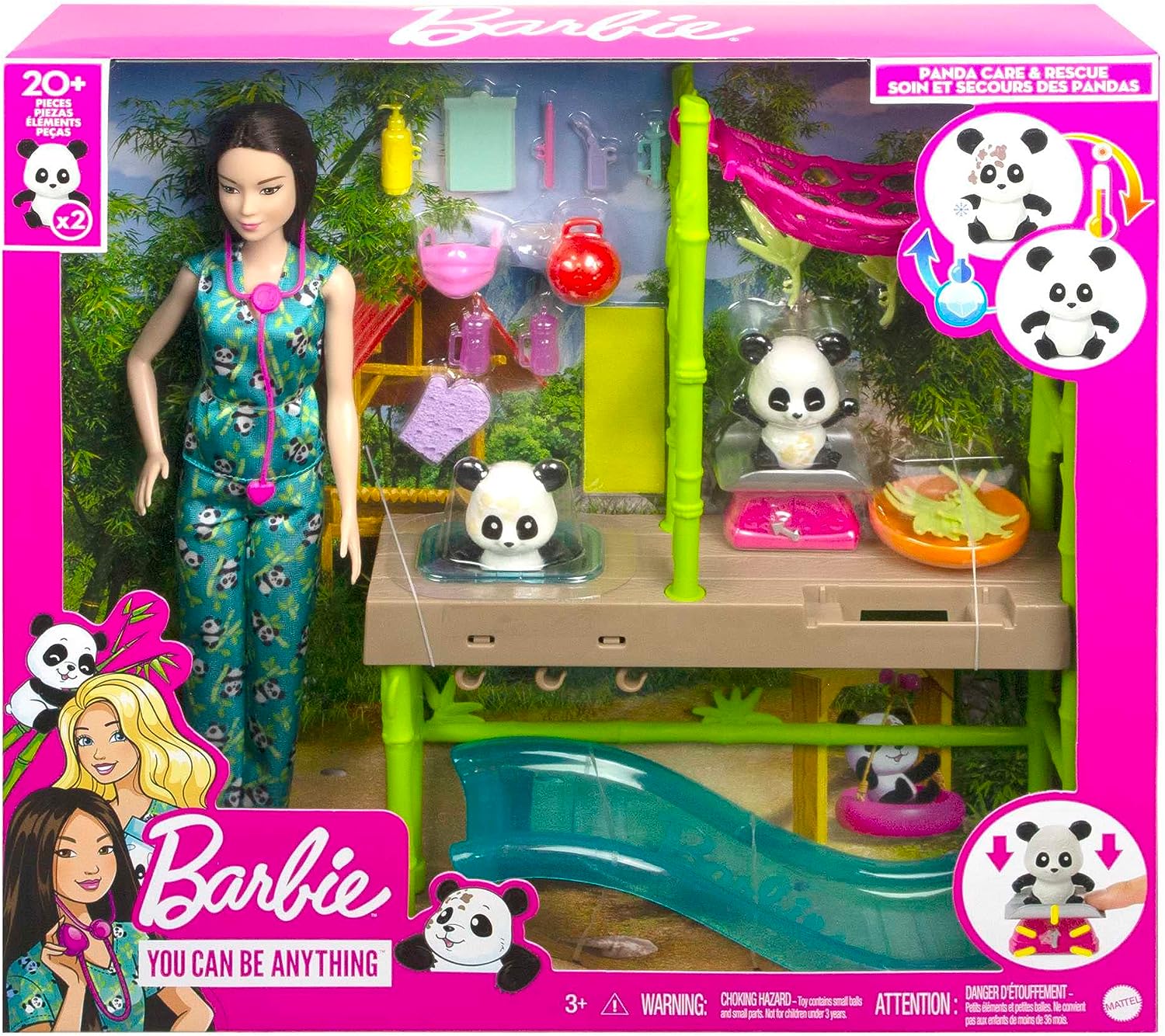 Set Barbie Profesiones Cuidadora de Pandas