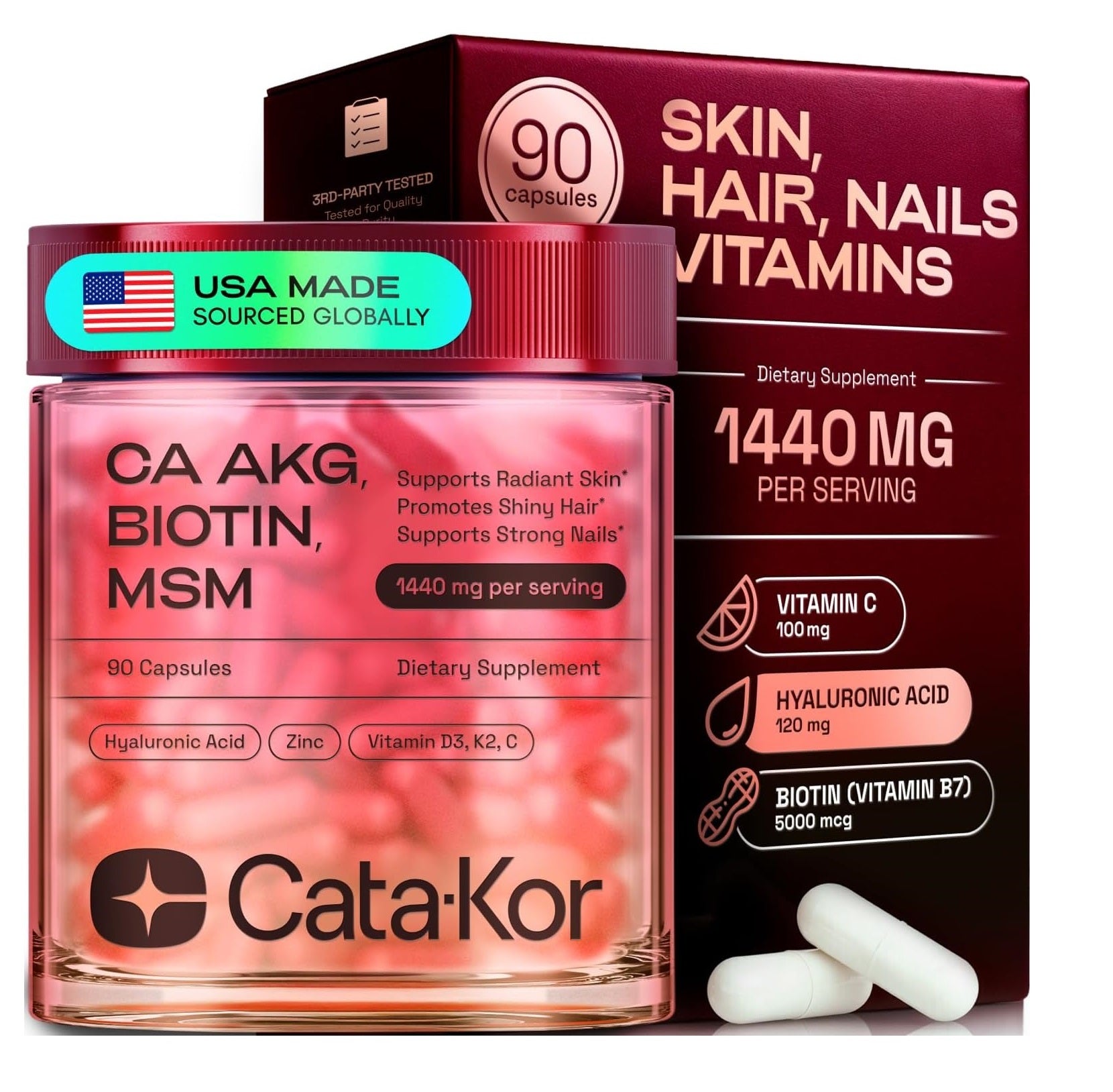 CATA-KOR  Suplemento para piel, cabello y uñas