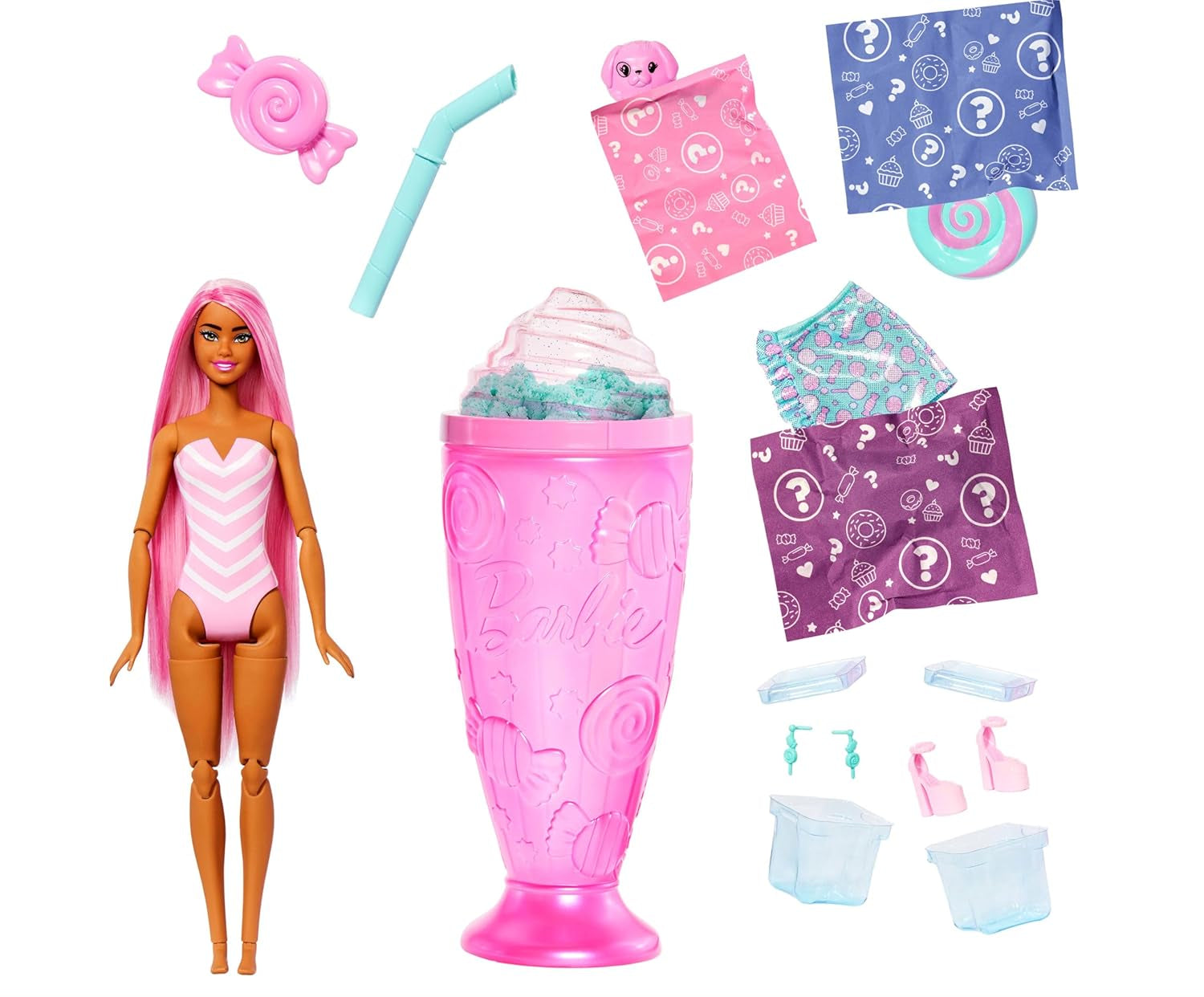 Barbie Pop Reveal Series Fashion Doll Cool Cupcake Rosado