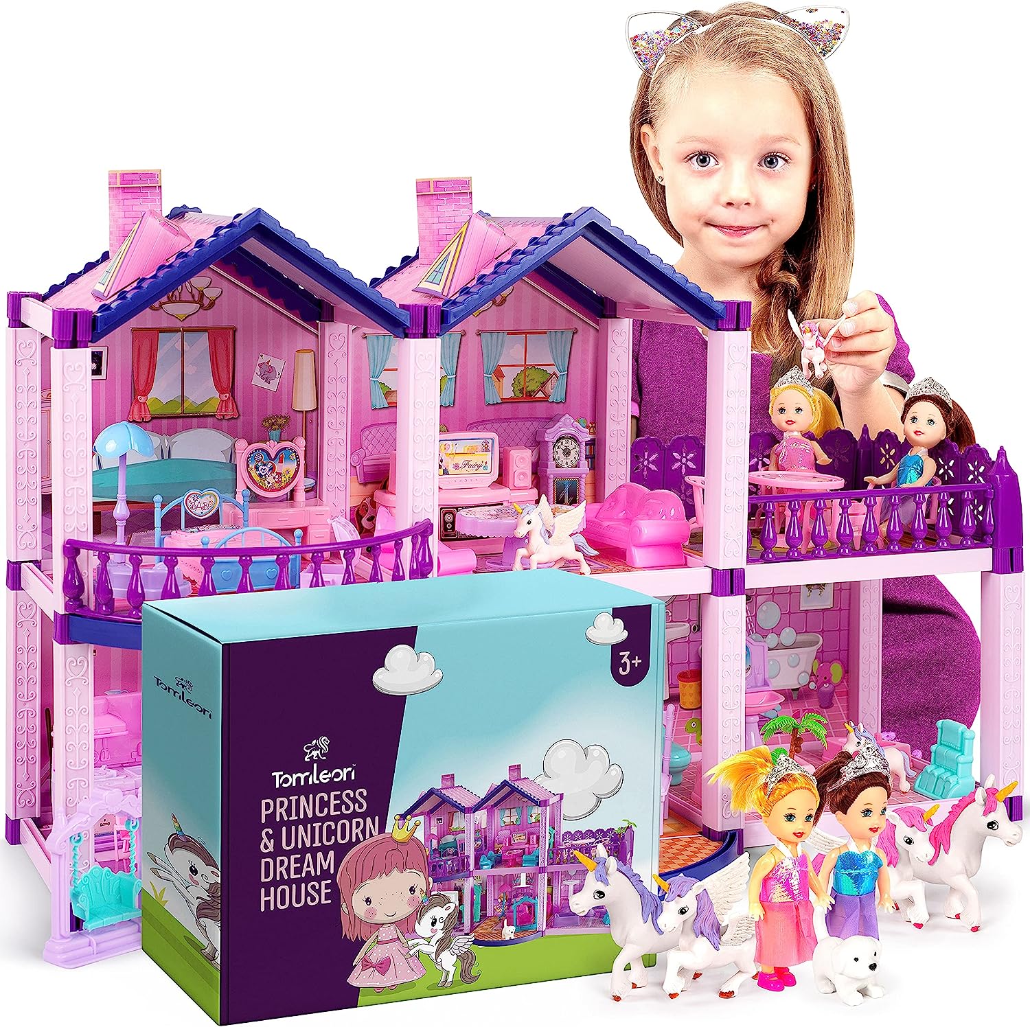 Casa de muñecas con princesas
