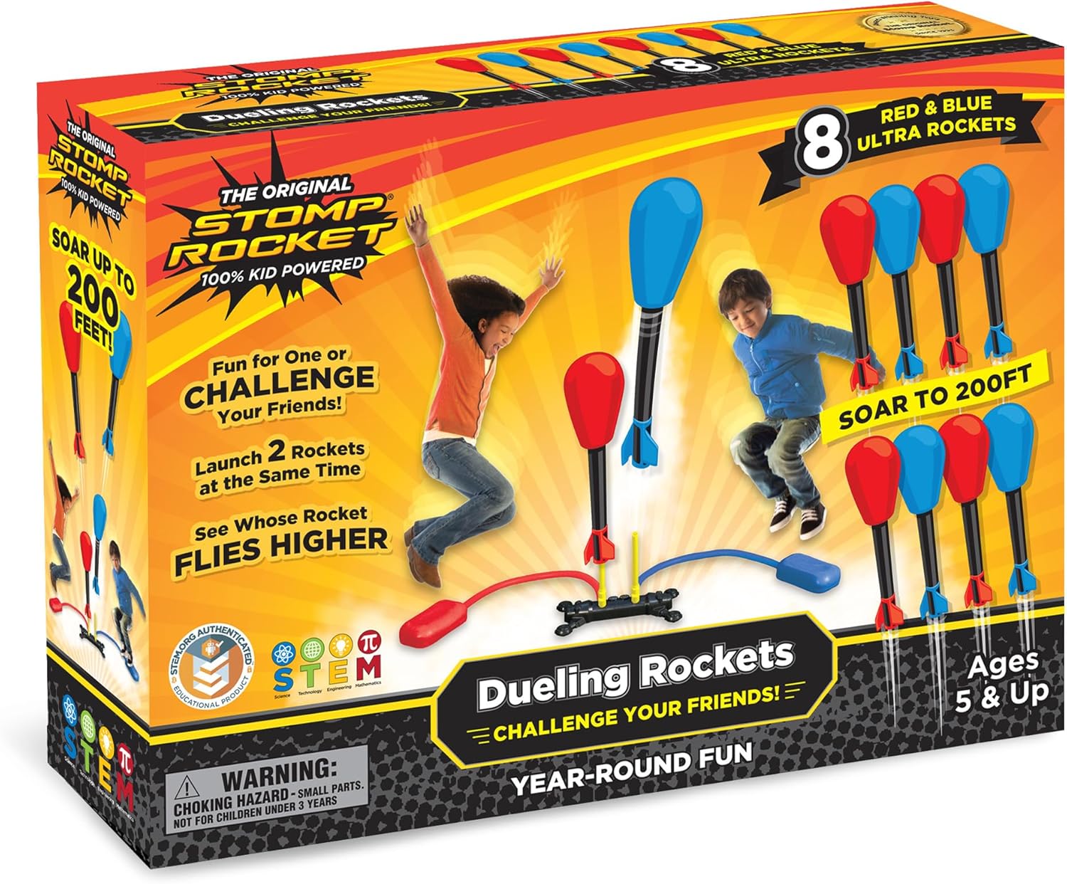 Stomp Rocket Lanzacohetes de duelo