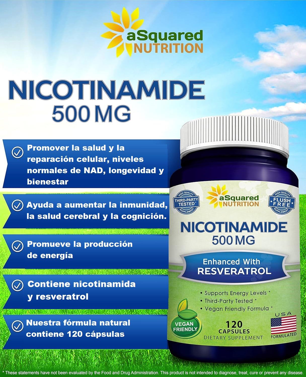 Nicotinamida con resveratrol