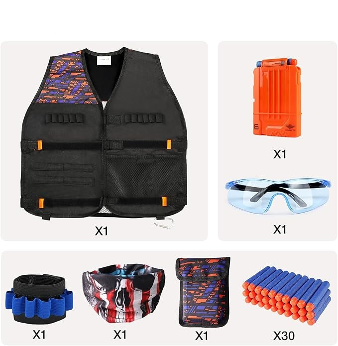 Kit de chaleco táctico para pistolas Nerf