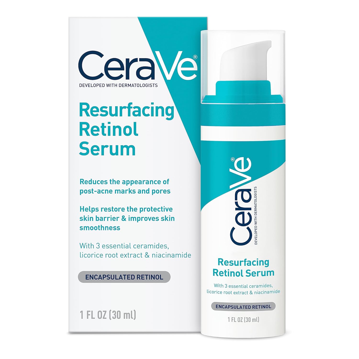 CeraVe Suero de retinol para marcas posteriores al acné