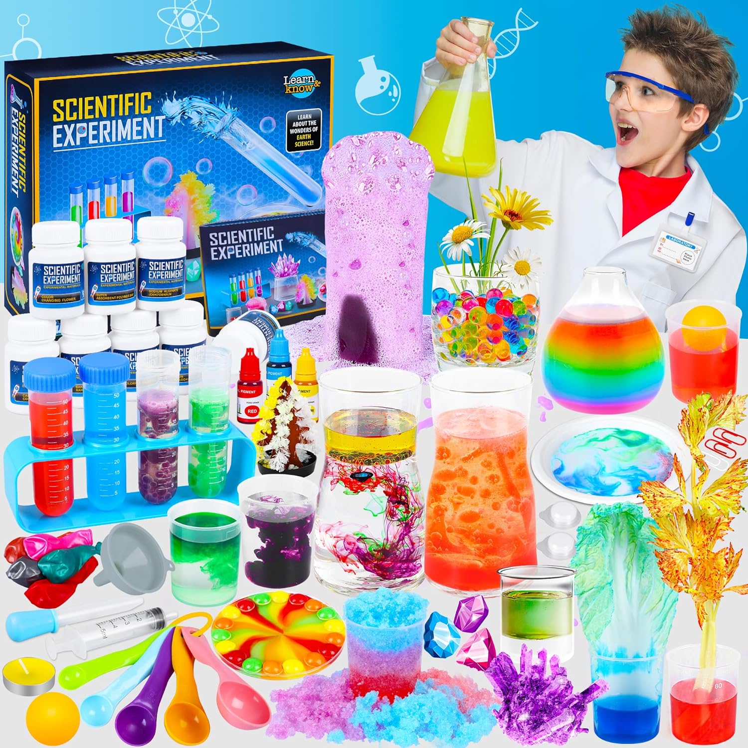 Kit de ciencia para niños 60 experimentos de laboratorio científico