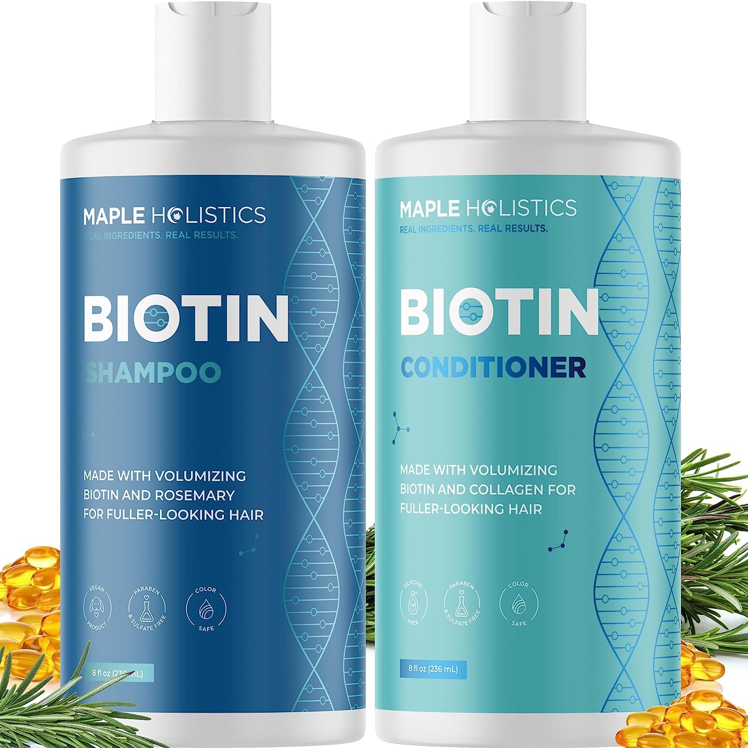 shampoo y acondicionador de biotina