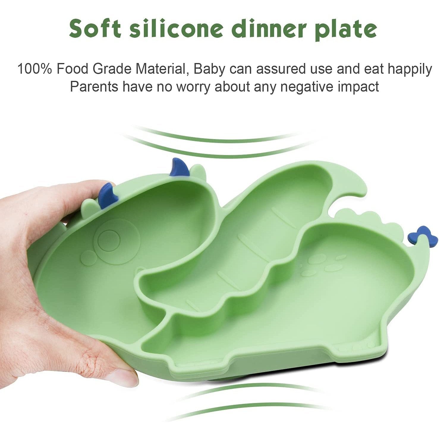 Placa de succión de silicona para bebés
