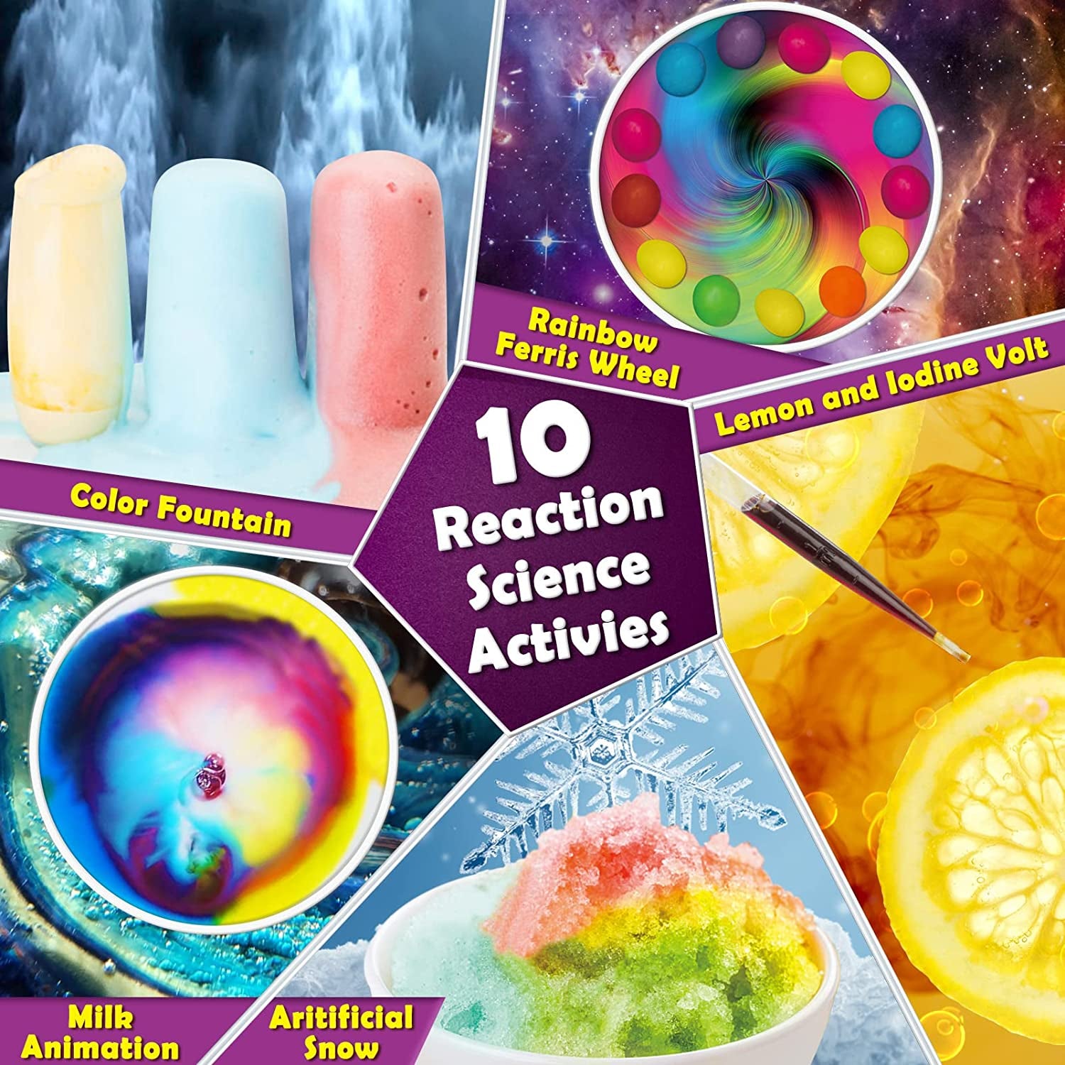 Kit de ciencia para niños +100 experimentos