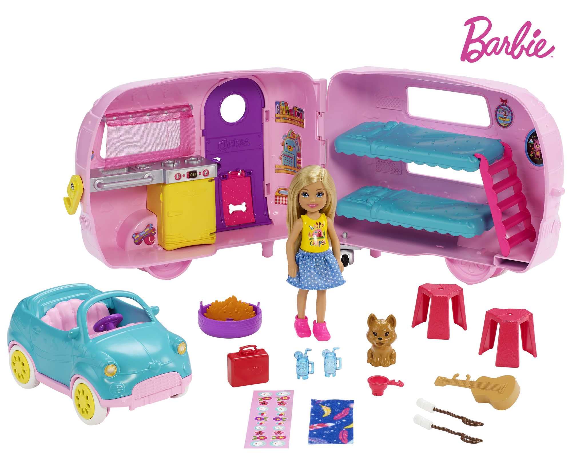 Barbie Club Chelsea Camper + 10 accesorios