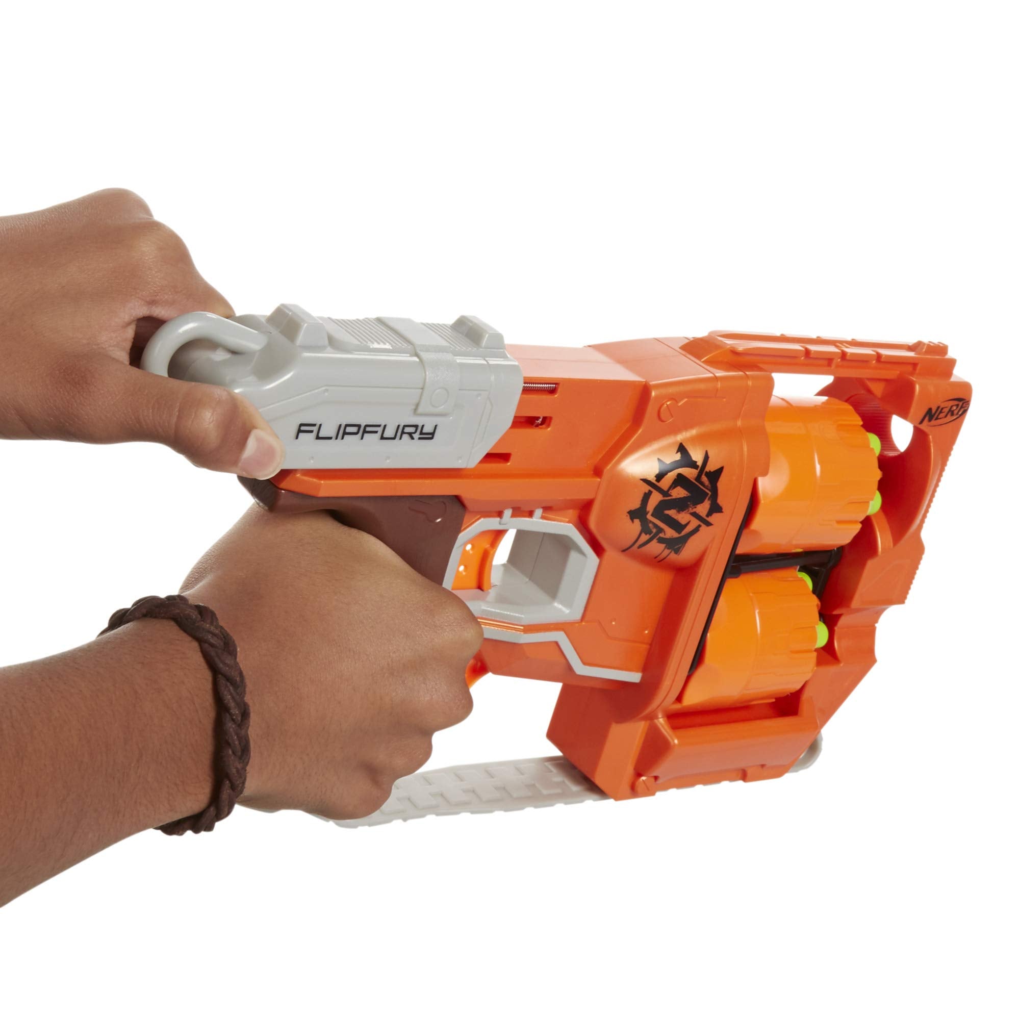Nerf FlipFury pistola para matar zombies