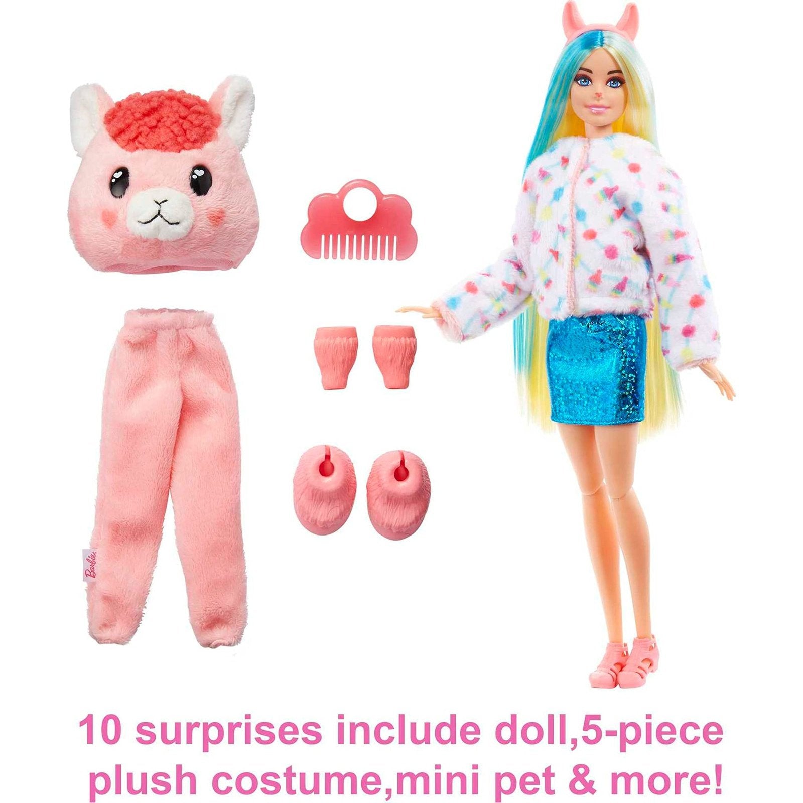 Muñeca Barbie Cutie Reveal Llama Fantasy con mascota