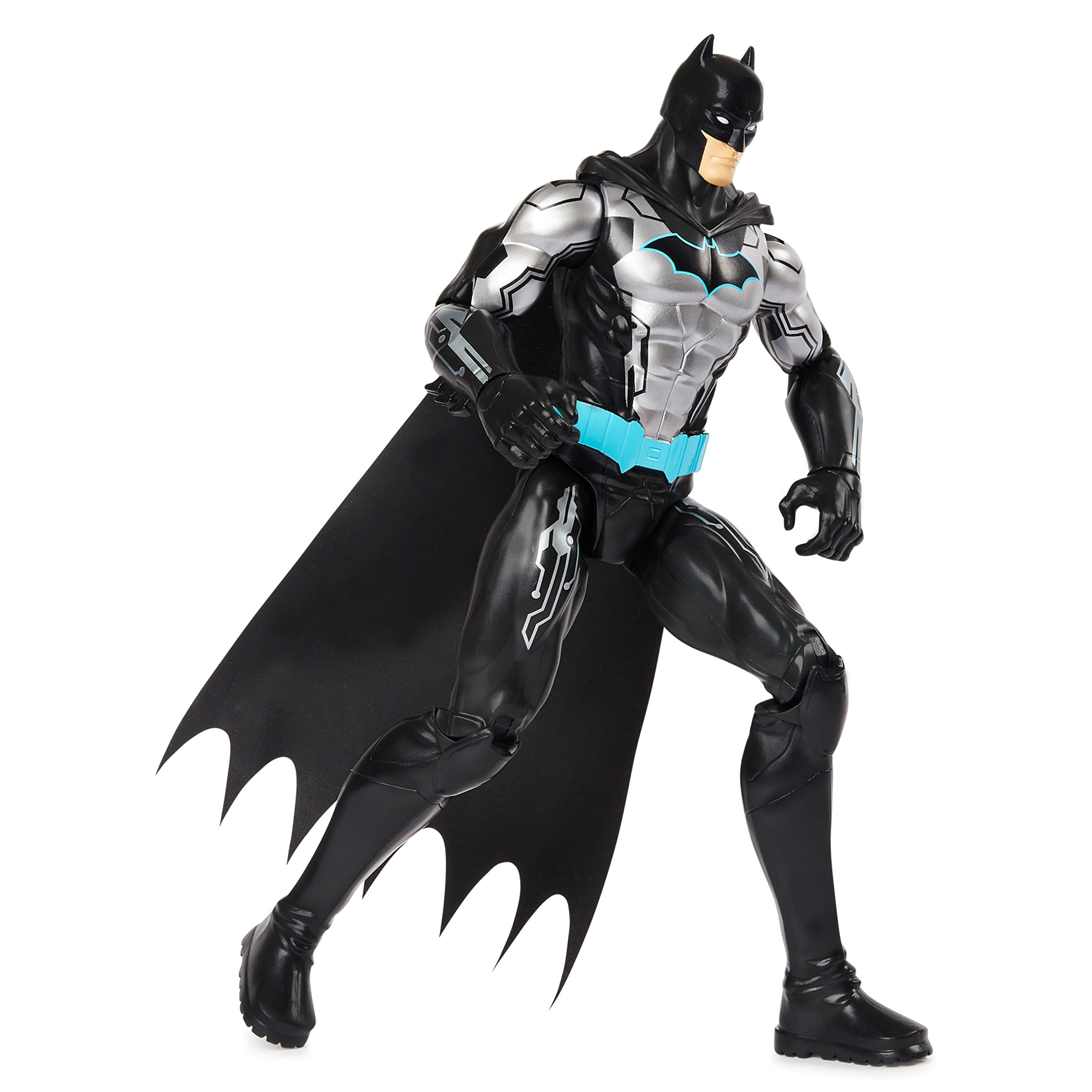 DC Comics - Figura de acción de Batman, motivo de Bat-Tech (traje negro/azul)