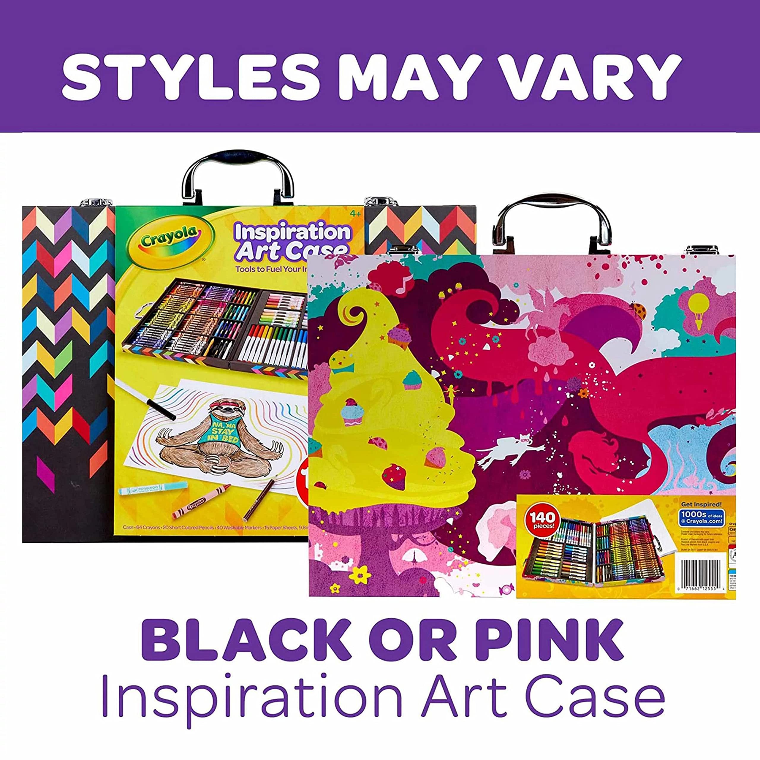 Caja artística de colores Crayola Inspiration, color rosado, Rosado