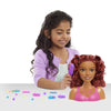 Barbie - Cabezal de peinado pequeño, cabello castaño con 17 piezas