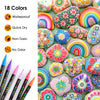 Bolígrafos de pintura acrílica, 18 colores