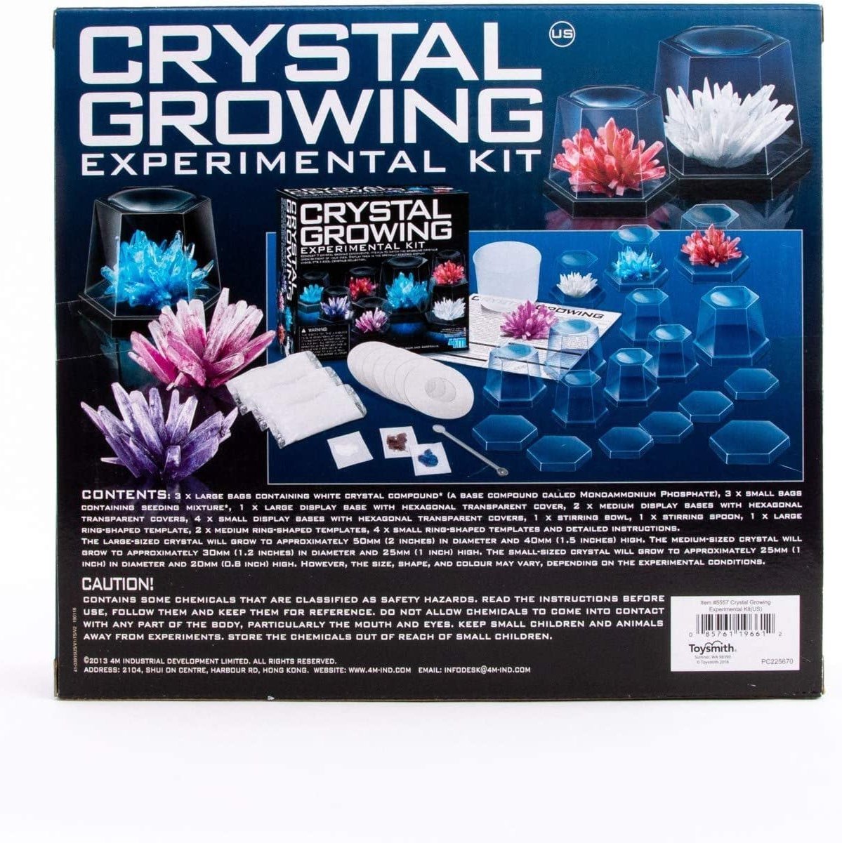 Experimento de cultivo de cristal de 4M