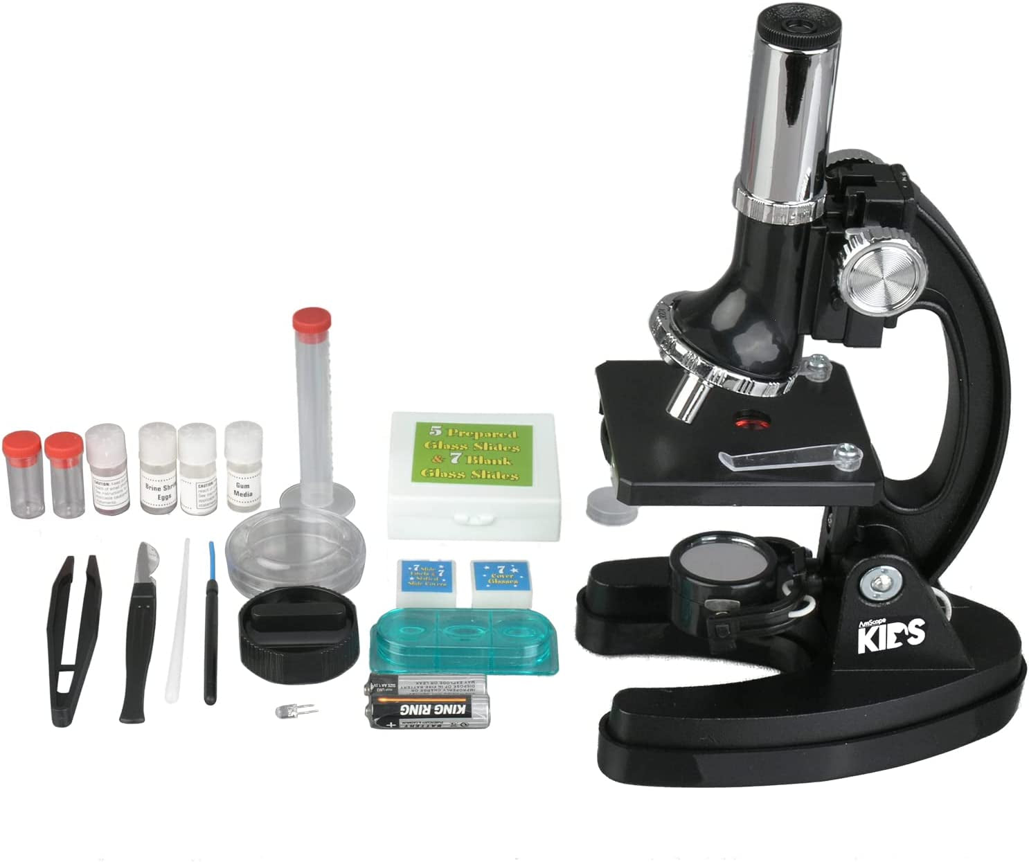 kit de microscopio para niños y adultos